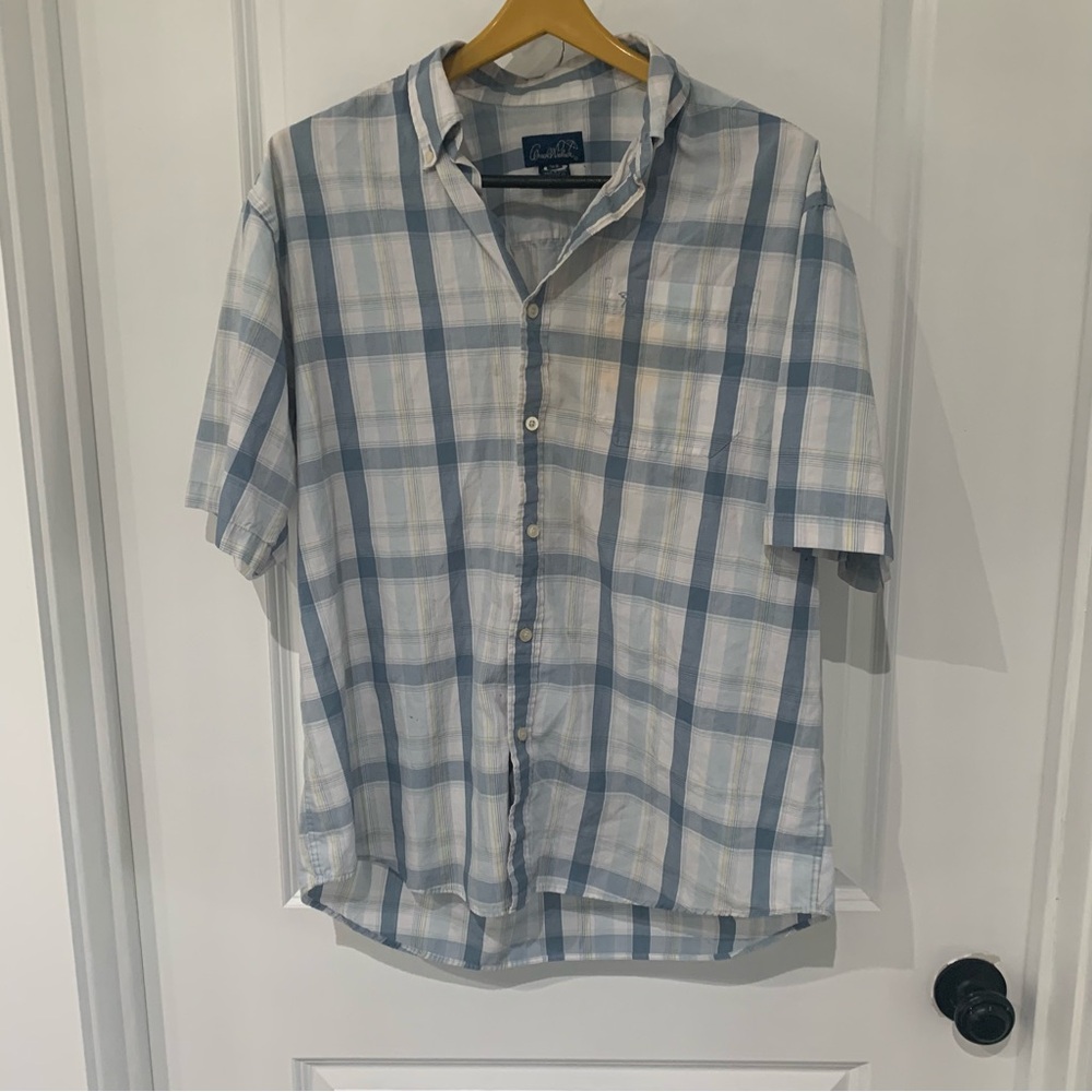 Arnold Palmer Vintage Blue Plaid Men's Shirt                           A1